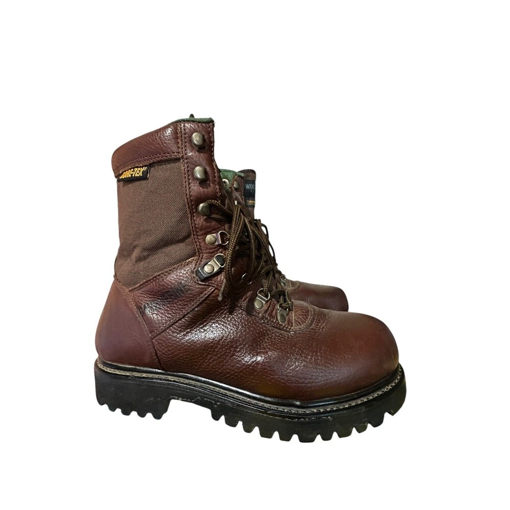 Wolverine Men's Size 9 M Gore Tex Thinsulate Ultra Leather Work Boots 03850